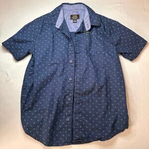 LEE Boys Size Medium 10/12 Button Up Shirt - Boys M (10/12) Short Sleeve Shirt